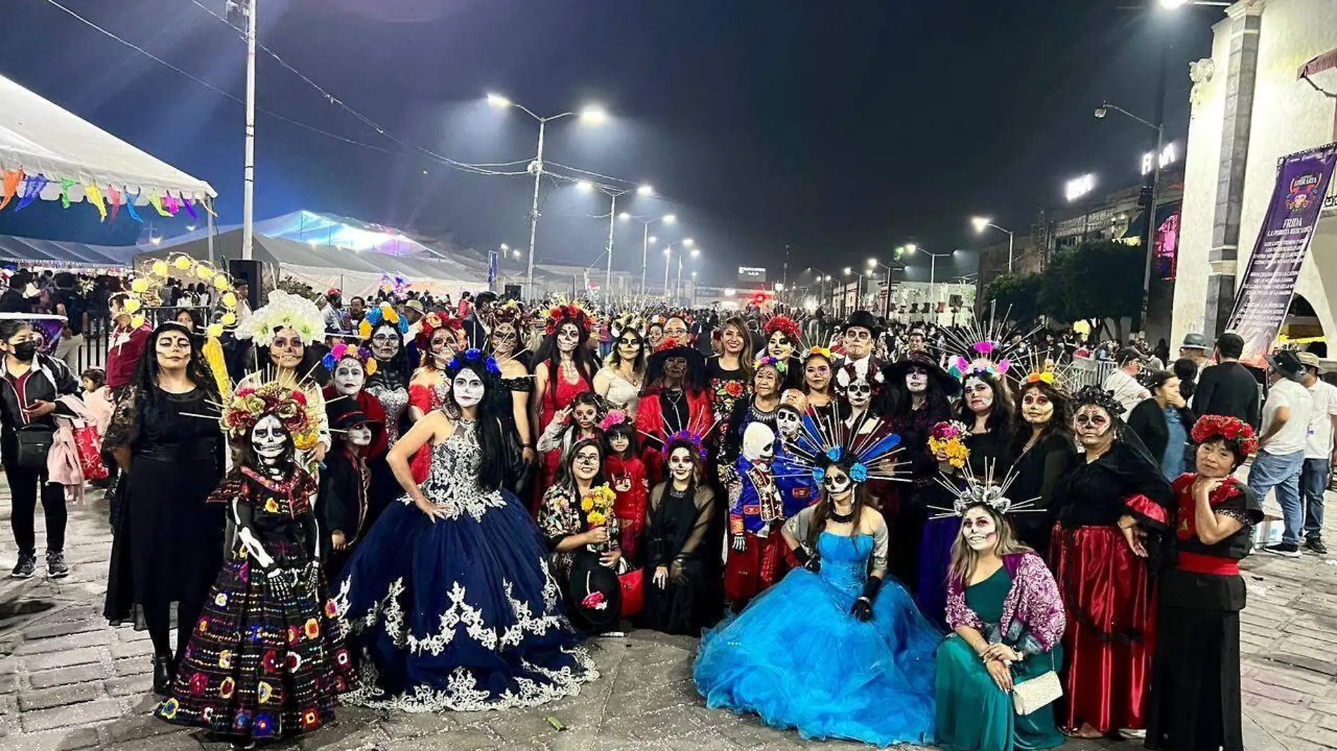 Con espectacular desfile de calaveras inicia el Festival de Muertos en Huejotzingo